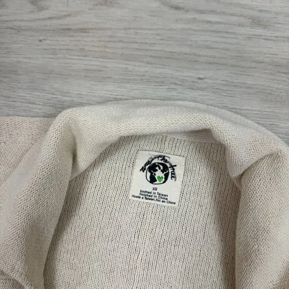 Free People Desert Blazer Cardigan Sweater Size XS‎ Natural Beige